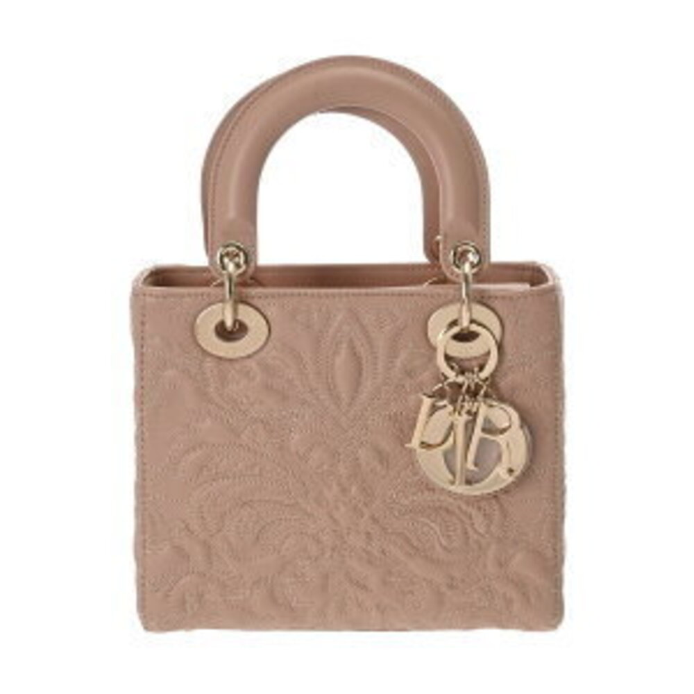 Dior LADY ABCDIOR Bag Pink Beige Lambskin Handbag